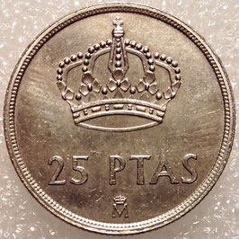 Spain 25 Pesetas 1982-1984 KM#824