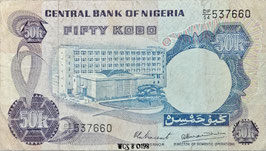 Nigeria 50 Kobo 1973-1978 P.14d F