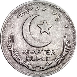 Pakistan ¼ Rupee 1948-1951 KM#5