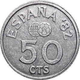 Spain 50 Centimos 1980 Espana 82 KM#815