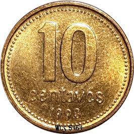 Argentina 10 Centavos 1992-2006 KM#107