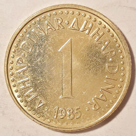 Yugoslavia 1 Dinar 1982-1986 KM#86