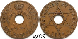 Nigeria 1 Penny 1959 KM#2 VF
