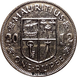 Mauritius 1 Rupee 2012 KM#55a UNC-