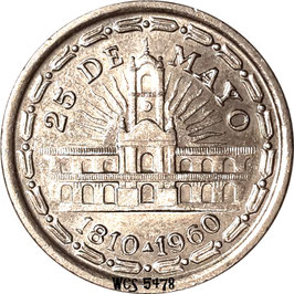 Argentina 1 Peso 1960 KM#58 - May Revolution