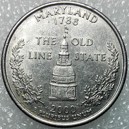 USA ¼ Dollar 2000 (Maryland) KM#306