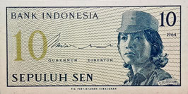 Indonesia 10 Sen 1964 P.92a UNC