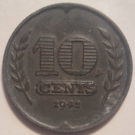 Netherlands - German Occupation 10 Cents 1941-1943 KM#173