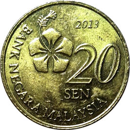 Malaysia 20 Sen 2011-Date KM#203