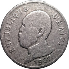 Haiti 50 Centimes 1907 KM#56 F