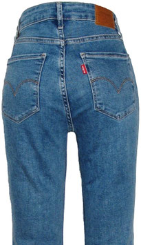 Levi's 725 High Rise Bootcut Slit Blau Jeans