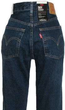 Levi's 501 Cropped Damen Jeans Hose Blau