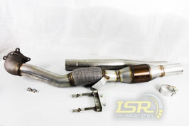 ISR "CAST" Downpipe für 1.8-2.0 TFSI / TSI mit 200 Zellen Motorsport KAT (Golf 5 & 6)