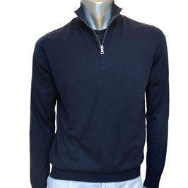 Zip-Pullover MOLO in Gold-Cotton, navy