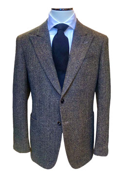 Sacco CAPRI in Fischgrat-Tweed