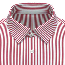 WS #33 | Hemd Streifen Pin Point rot