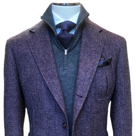 Sacco CAPRI in Fischgrat-Tweed