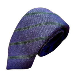 gestreifte Wollkrawatte violett
