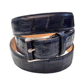 Gürtel ADRIANO Alligator dunkelblau