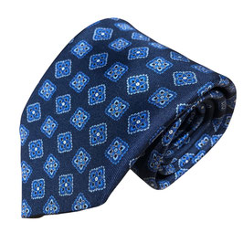 Krawatte | MEDAGLIONI blau/blau