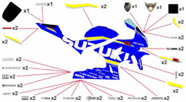 グラフィックステッカー EWC 2018 SUZUKI