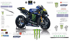 グラフィックステッカー MotoGP 2019 MONSTER YAMAHA