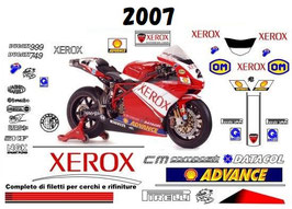 グラフィックステッカー WSBK 2007 - 2005 DUCATI ゼロックス