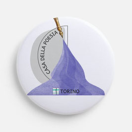 Spilla logo Casa della Poesia Torino