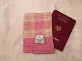 Reisepasshülle (rosa/creme)