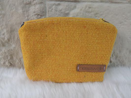Kosmetiktasche aus Harris Tweed  (gelb)