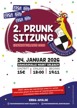 2. Prunksitzung am Samstag 24.01.2026 - Ticketreservierung Gastgesellschaften