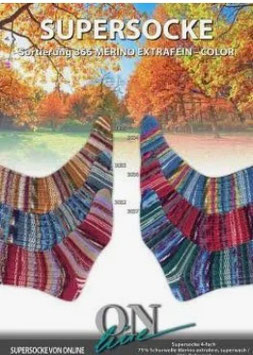 SUPERSOCKE 100 MERINO EXTRAFEIN-COLOR 366