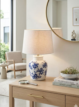 LAMP, BLAUWE BLOESEM, COMPLEET