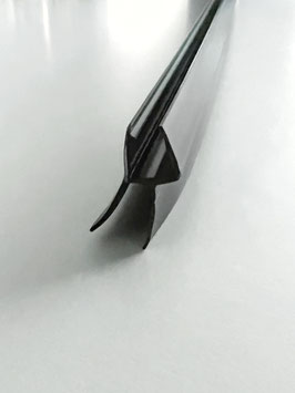 schwarze Dusch-Türdichtung mit langer Abtropfleiste und langer Dichtlippe Art. Nr. 5103-B