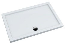 Duschwanne aus Acryl, rechteckige Form, speziell für rahmenlose Duschtrennwände aus Glas, Tiefe 30 mm, 9518-2