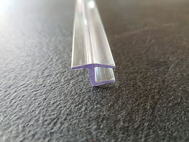Tür-Anschlags- und Fugendichtung Glas-Glas 180° aus transparenten Polycarbonat Art.Nr. PHJ