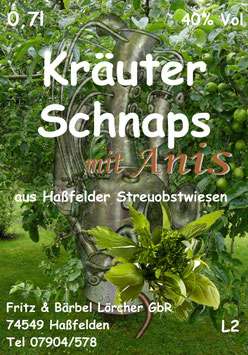 Kräuterschnaps, Anis 40%