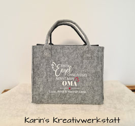 Filztasche "Einen Engel ohne Flügel"