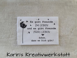 Zirbenkissen "Es gibt Freunde im Leben"