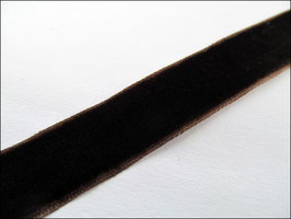 Braunes Samtband ( Choker ) 2 cm breit, silberner oder goldener Verschluss