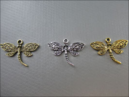 20 x Hübsche Libelle Anhänger in bronze, silber oder gold Tibetanischer Stil - A54