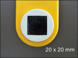 Motivlocher Stanzer Quadrat mit einer Seitenlänge von 20 mm