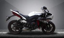 FIRETONG YZF-R1 09-14 FLAME SHORT SLIP-ON
