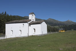 Doppelkarte B6 / blütenweiss - Kapelle St. Cassian - MSW31