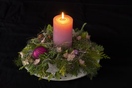 WG07 -  Adventsgesteck lila