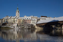 Doppelkarte A5 / blütenweiss  - Altstadt Olten - PC098372