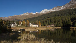 Doppelkarte A5 - naturweiss - Herbst am Heidsee - PB038296