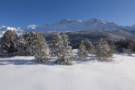 Doppelkarte A5 / hochweiss - Winterlandschaft am Heidsee - PC298530