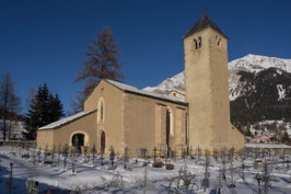 Doppelkarte A5 / hochweiss - Marienkirche Lantsch II - P1249698