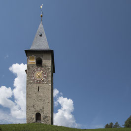 Doppelkarte quadratisch blütenweiss - ref. Kirche Parpan - MSW8139